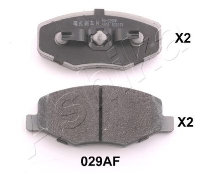 Brake Pad Set, disc brake ASHIKA 50-00-029