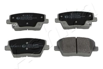 Brake Pad Set, disc brake ASHIKA 51-0H-H12