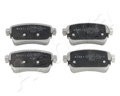 Brake Pad Set, disc brake ASHIKA 51-02-2004