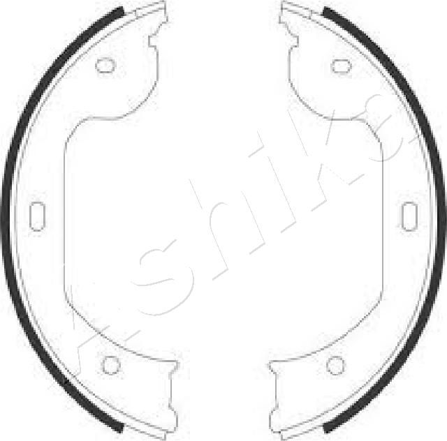 ASHIKA 55-00-0104 Brake Shoe Set, parking brake