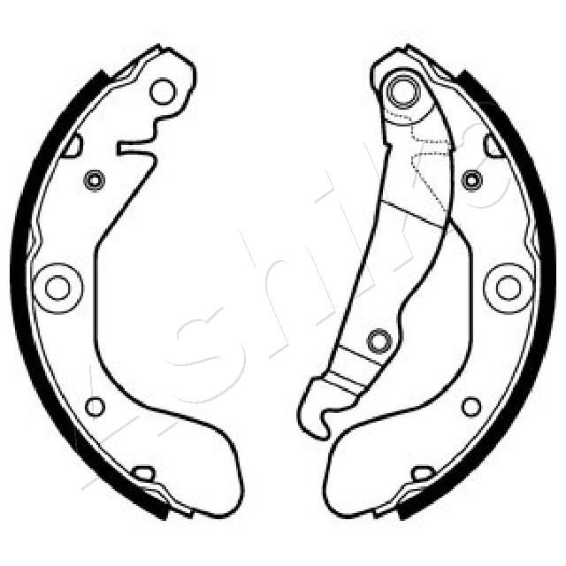 ASHIKA 55-0W-W10 Brake Shoe Set