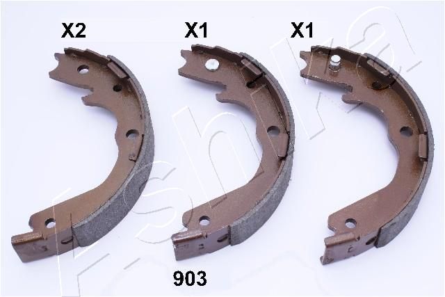 ASHIKA 55-09-903 Brake Shoe Set, parking brake