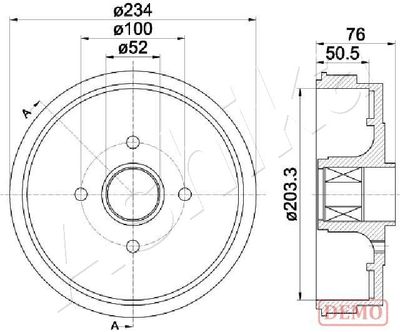 Brake Drum ASHIKA 56-00-0409C