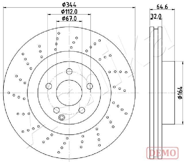 ASHIKA 60-00-0558C Brake Disc