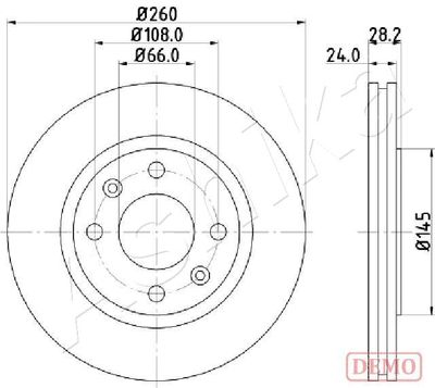 Brake Disc ASHIKA 60-00-0632C