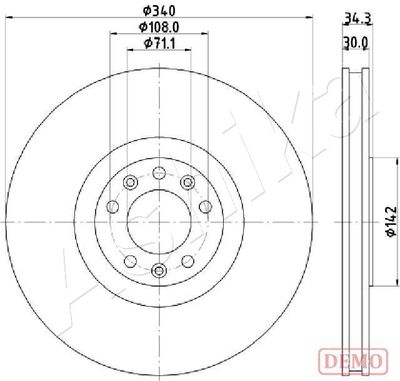 Brake Disc ASHIKA 60-00-0636C