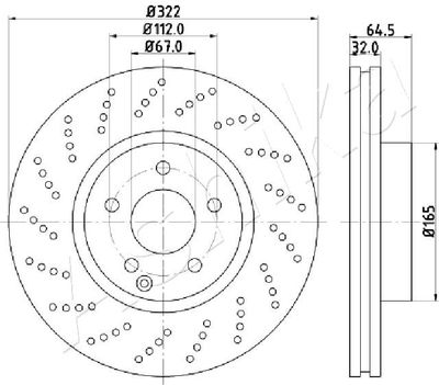 Brake Disc ASHIKA 60-00-0520