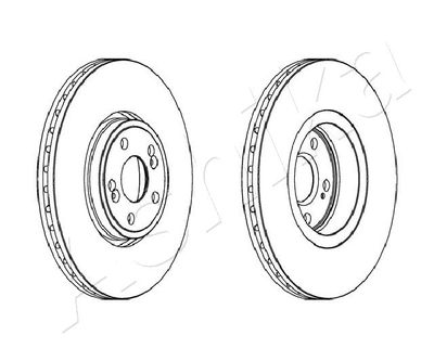 Brake Disc ASHIKA 60-00-0704