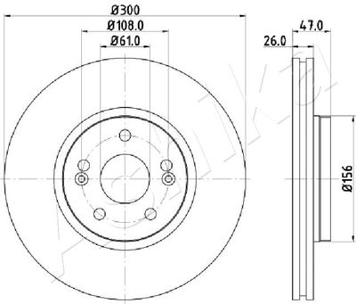 Brake Disc ASHIKA 60-00-0712