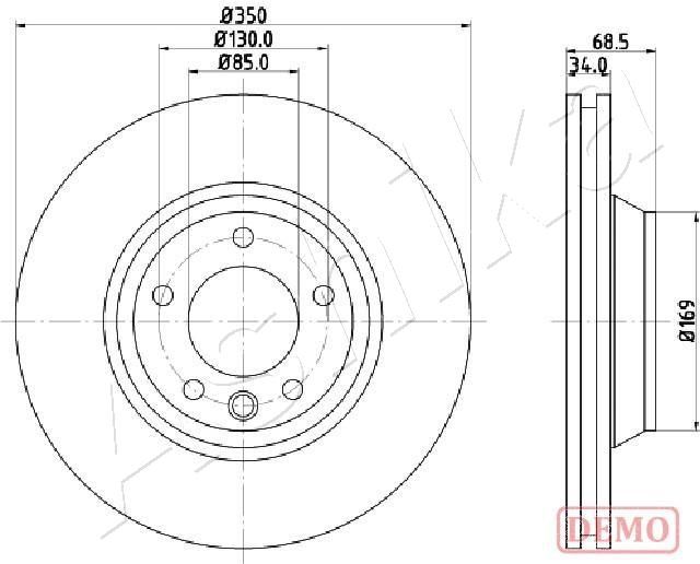 ASHIKA 60-00-0931C Brake Disc