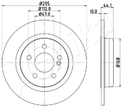 Brake Disc ASHIKA 61-00-0503