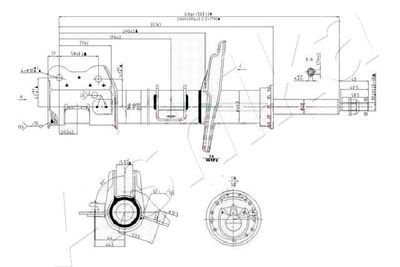 Shock Absorber ASHIKA MA-00158