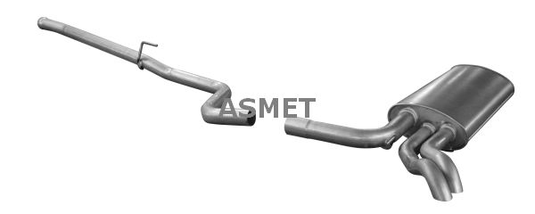 ASMET 01.076 Rear Muffler
