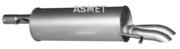 ASMET 04.076 Rear Muffler