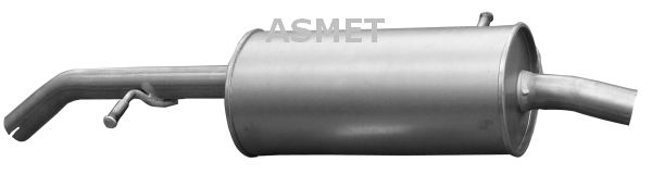 ASMET 09.071 Rear Muffler