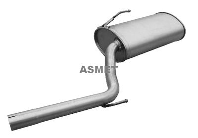 Rear Muffler ASMET 13.044