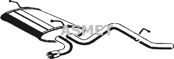 ASMET 24.080 Rear Muffler
