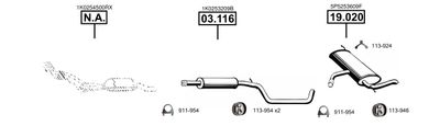 Exhaust System ASMET SE190350