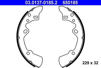 Brake Shoe Set ATE 03.0137-0185.2