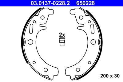 Brake Shoe Set ATE 03.0137-0228.2