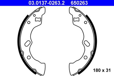Brake Shoe Set ATE 03.0137-0263.2
