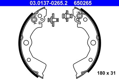 Brake Shoe Set ATE 03.0137-0265.2