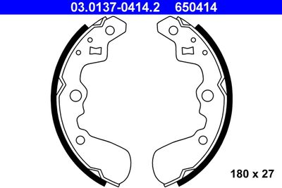 Brake Shoe Set ATE 03.0137-0414.2