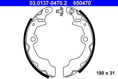Brake Shoe Set ATE 03.0137-0470.2