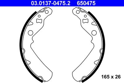 Brake Shoe Set ATE 03.0137-0475.2
