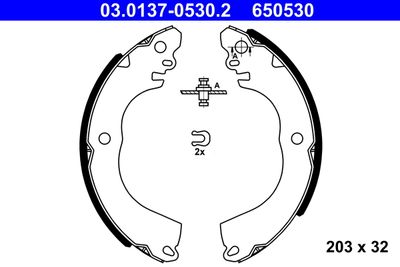 Brake Shoe Set ATE 03.0137-0530.2