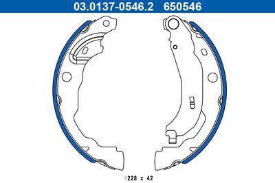 Brake Shoe Set ATE 03.0137-0546.2