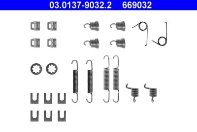 Accessory Kit, brake shoes ATE 03.0137-9032.2
