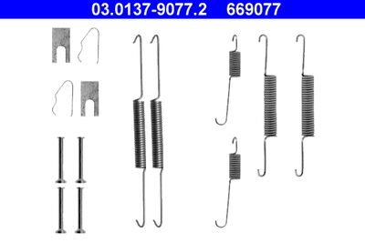 Accessory Kit, brake shoes ATE 03.0137-9077.2