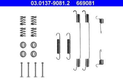Accessory Kit, brake shoes ATE 03.0137-9081.2