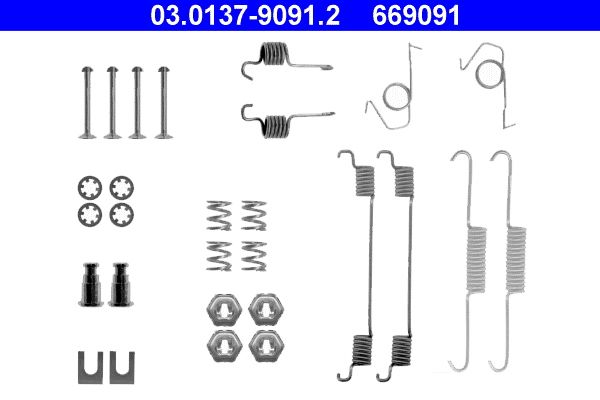 ATE 03.0137-9091.2 Accessory Kit, brake shoes