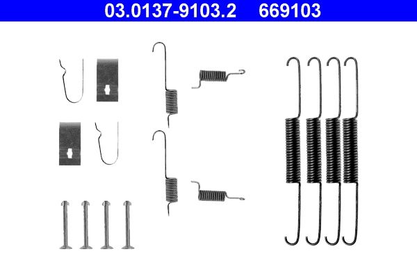 ATE 03.0137-9103.2 Accessory Kit, brake shoes