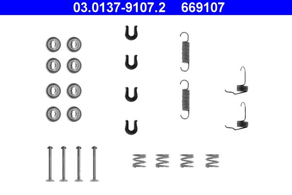ATE 03.0137-9107.2 Accessory Kit, brake shoes