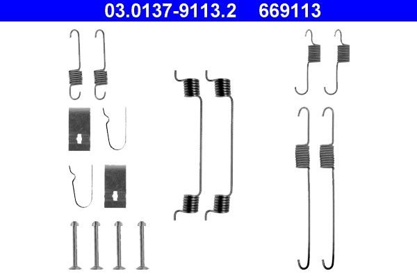 ATE 03.0137-9113.2 Accessory Kit, brake shoes