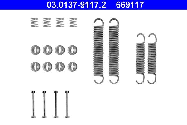 ATE 03.0137-9117.2 Accessory Kit, brake shoes