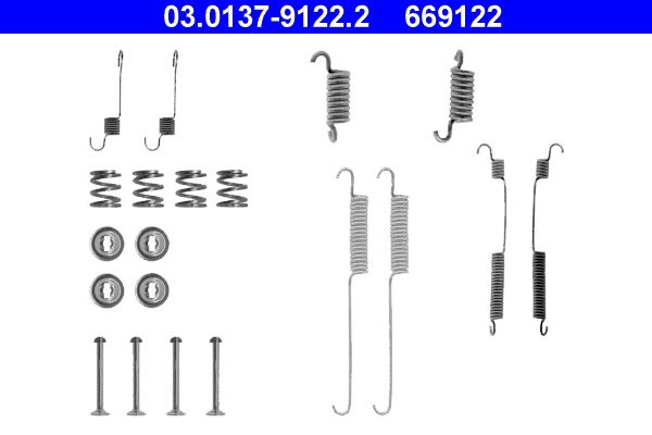 ATE 03.0137-9122.2 Accessory Kit, brake shoes