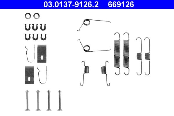 ATE 03.0137-9126.2 Accessory Kit, brake shoes
