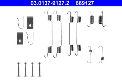 Accessory Kit, brake shoes ATE 03.0137-9127.2