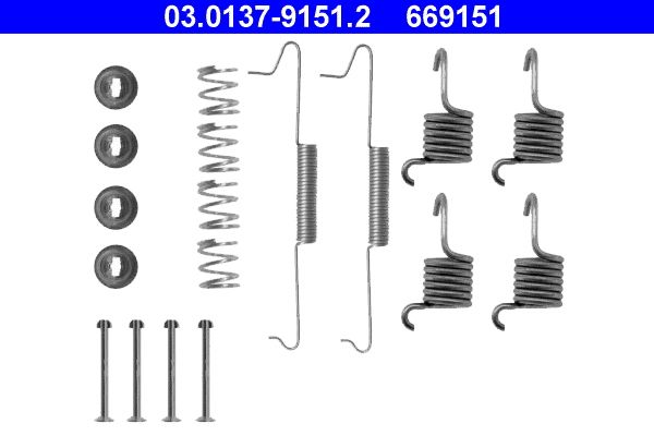 ATE 03.0137-9151.2 Accessory Kit, brake shoes