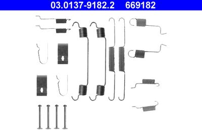 Accessory Kit, brake shoes ATE 03.0137-9182.2