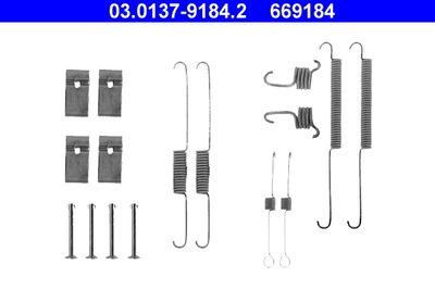Accessory Kit, brake shoes ATE 03.0137-9184.2