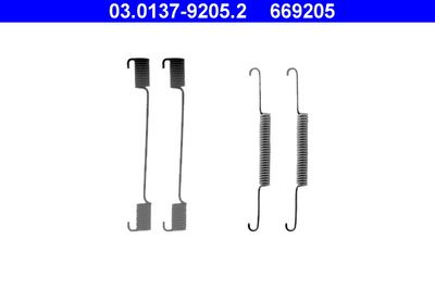 Accessory Kit, brake shoes ATE 03.0137-9205.2
