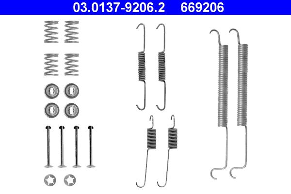 ATE 03.0137-9206.2 Accessory Kit, brake shoes