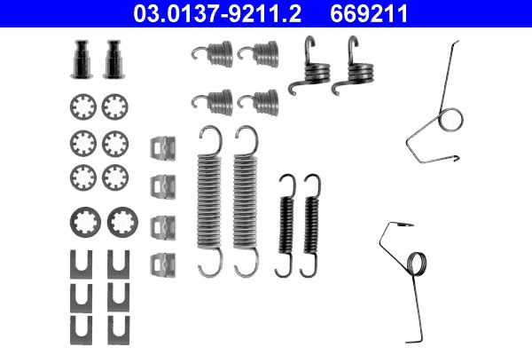 ATE 03.0137-9211.2 Accessory Kit, brake shoes