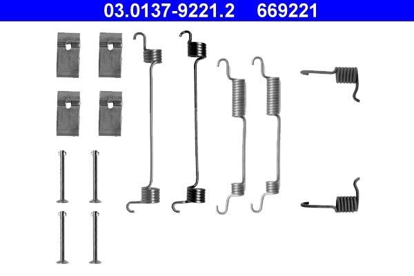 ATE 03.0137-9221.2 Accessory Kit, brake shoes