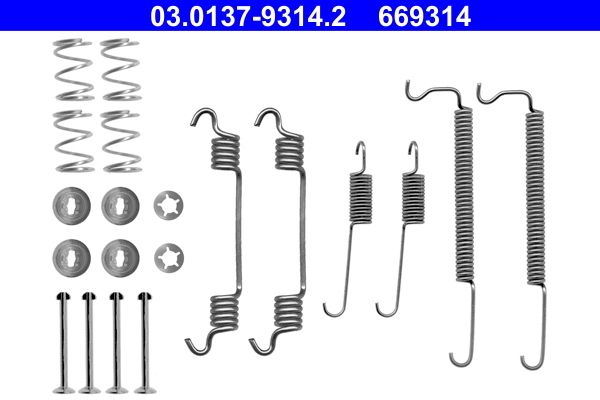ATE 03.0137-9314.2 Accessory Kit, brake shoes